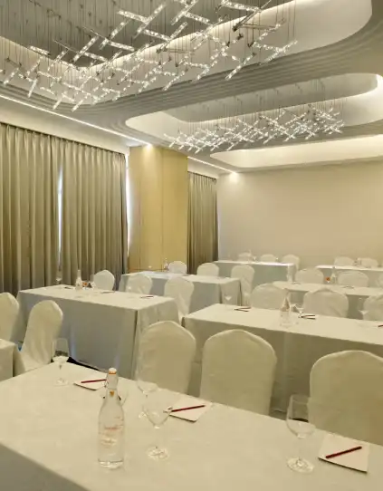 Elegant chamber suite with premium furnishings and cozy ambiance