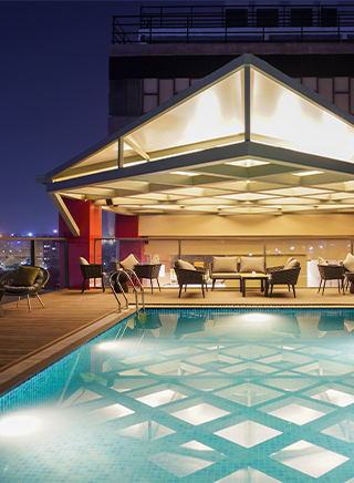 Swimming pool at The Orchid Hotel Chandigarh