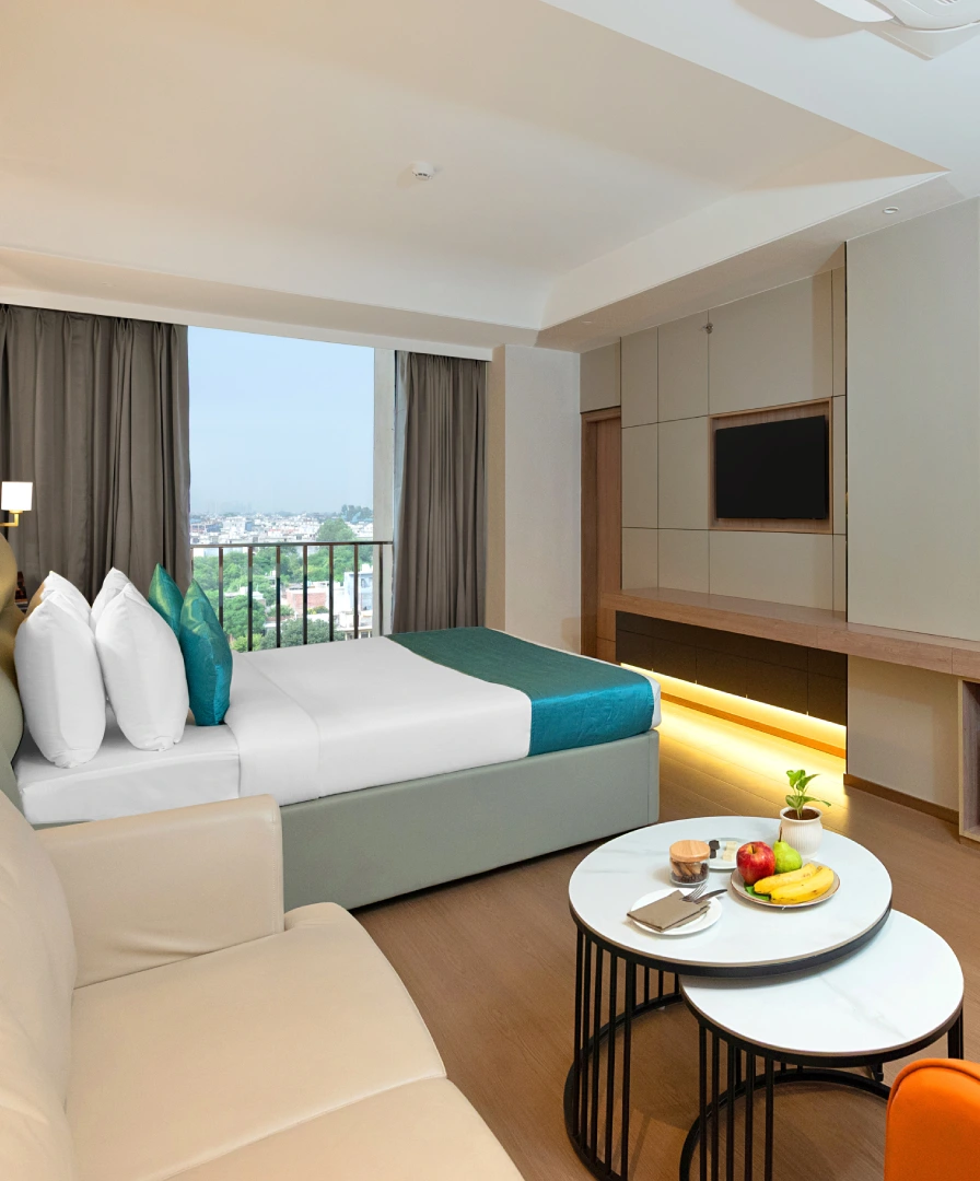 Club Rooms at Orchid Hotel Chandigarh Zirakpur – premium, spacious hotel rooms in Chandigarh with modern amenities and city views, book your stay now