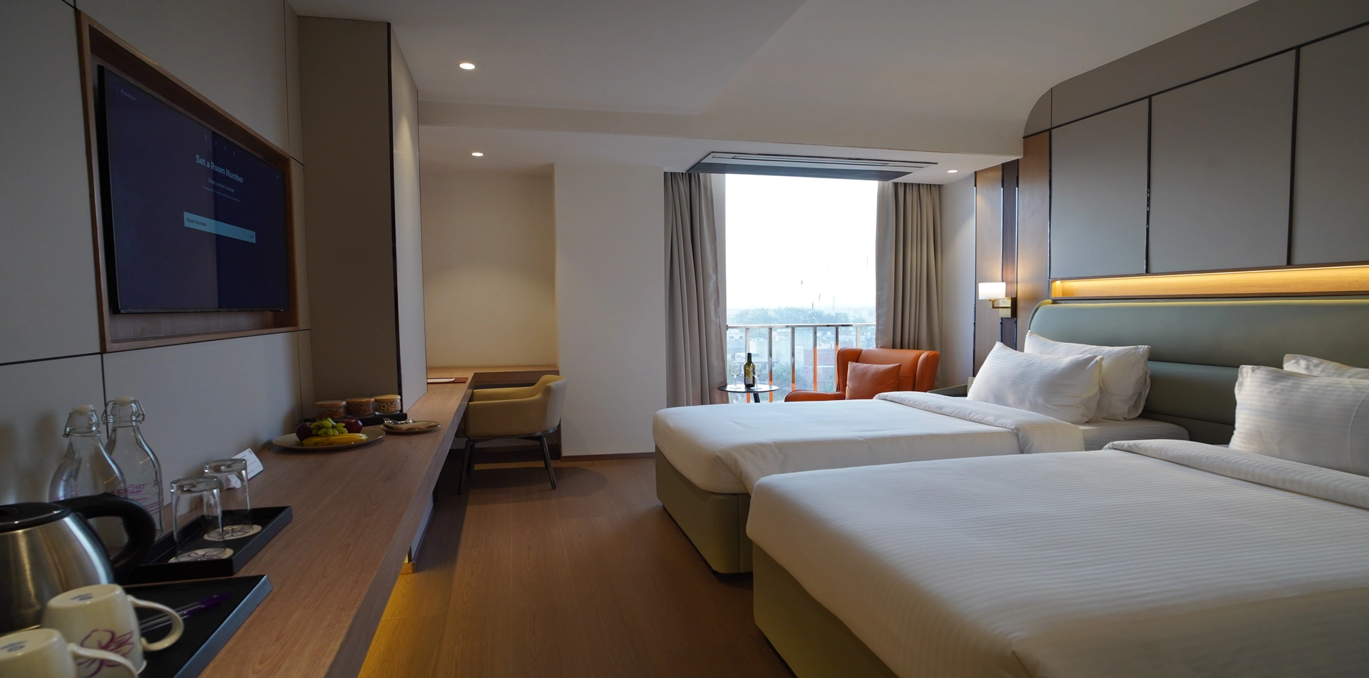 Elegant interiors of The Orchid Hotel Chandigarh