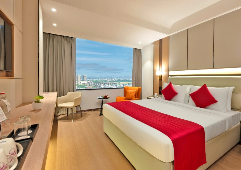 Deluxe Room in Zirakpur - Orchid Hotel Chandigarh Deluxe Room at Orchid Hotel Chandigarh