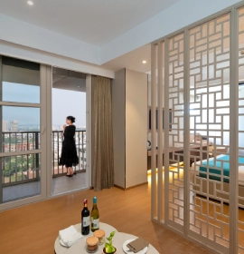 Premium interior of May Flower Suite at Orchid Hotel Chandigarh with elegant decor and modern amenities – luxury hotel booking