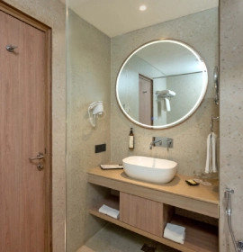 Book Premier Room with premium amenities at Orchid Hotel Chandigarh – Comfortable stay in Zirakpur near Chandigarh Premier Room amenities at Orchid Hotel Chandigarh including smart TV, workspace and luxury bedding – book comfortable premium stay online