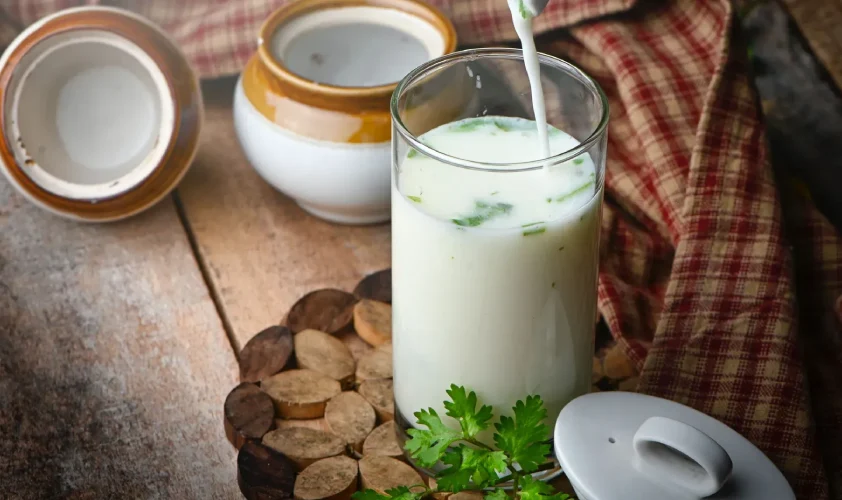 Oyster gravy served in a bowl