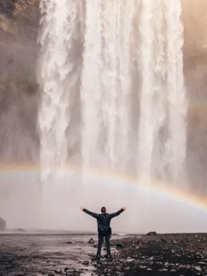 A person playing paintball
