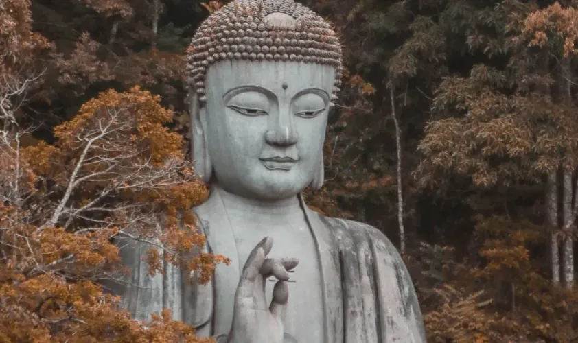 Entrance view of Karla Caves – rock-cut architecture and carved pillars