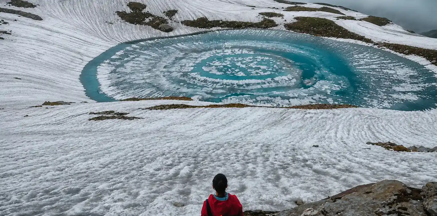 Meadows on the Bhrigu Lake trek near Manali