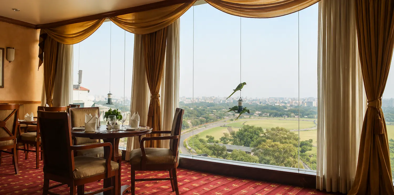 Book a Hotel Near Mumbai Airport with Runway Views | The Orchid Hotel Mumbai Runway-view rooftop restaurant near Mumbai airport