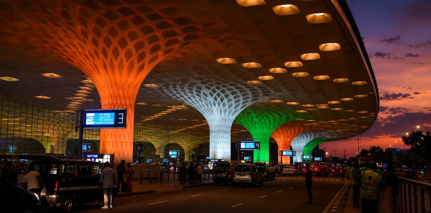 Mumbai airport during a layover