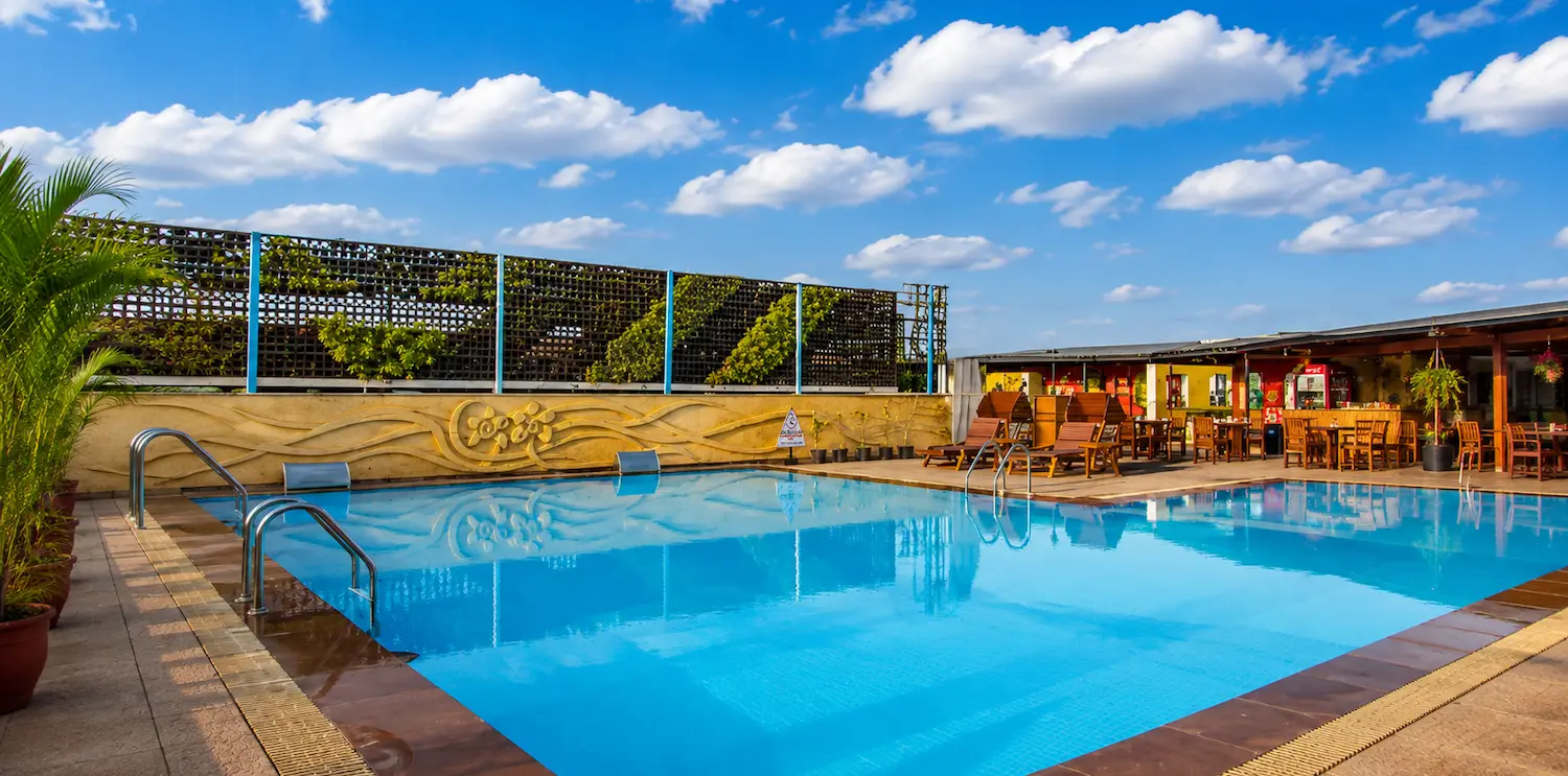 Rooftop pool at The Orchid Hotel Mumbai near the airport