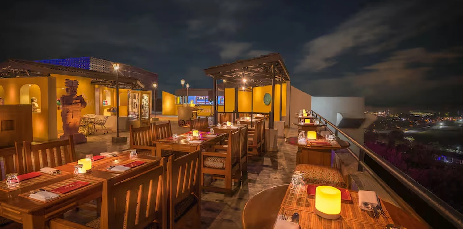 Runway-view rooftop restaurant at The Orchid Hotel Mumbai