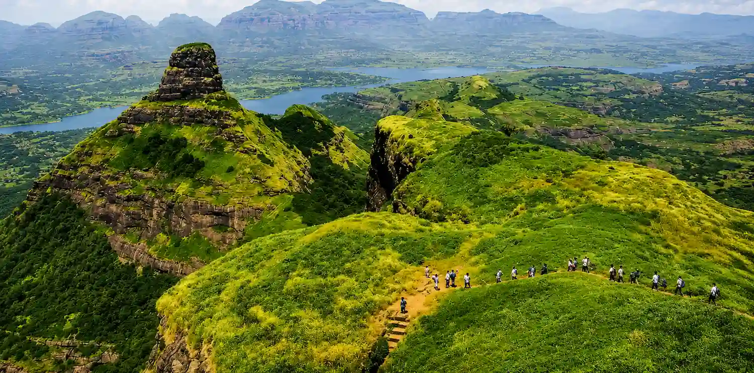 Book Your Stay in Pune for Monsoon Escapes | The Orchid Hotel Pune Hill fort near Pune in the green season
