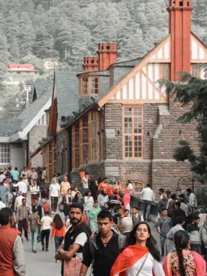 Grand Viceregal Lodge Shimla with manicured gardens