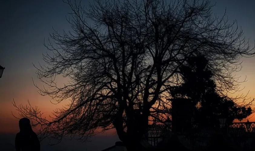 The Ridge Shimla in summer with clear blue skies and Himalayan views