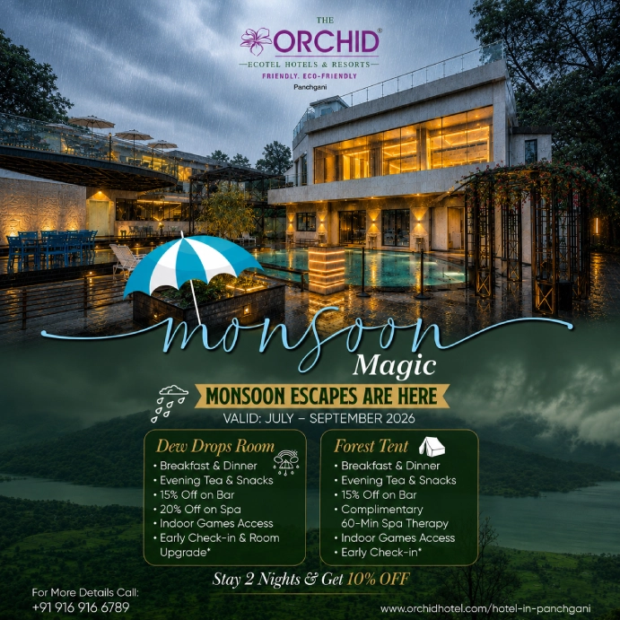 Monsoon Magic staycation and hotel offers at Orchid Hotel Panchgani during the monsoon season