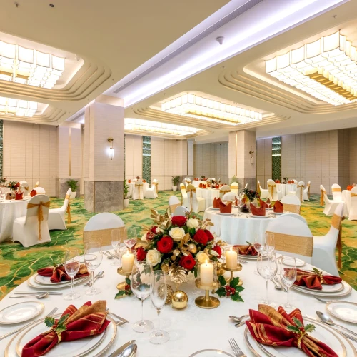 Beautifully decorated Grand Regal banquet venue at The Orchid Hotel Pune Beautifully decorated Grand Regal banquet venue at The Orchid Hotel Pune