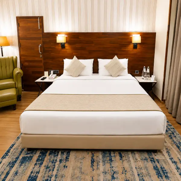 Book Hotel Room with Bed Book Hotel room with bed and curtained window nook