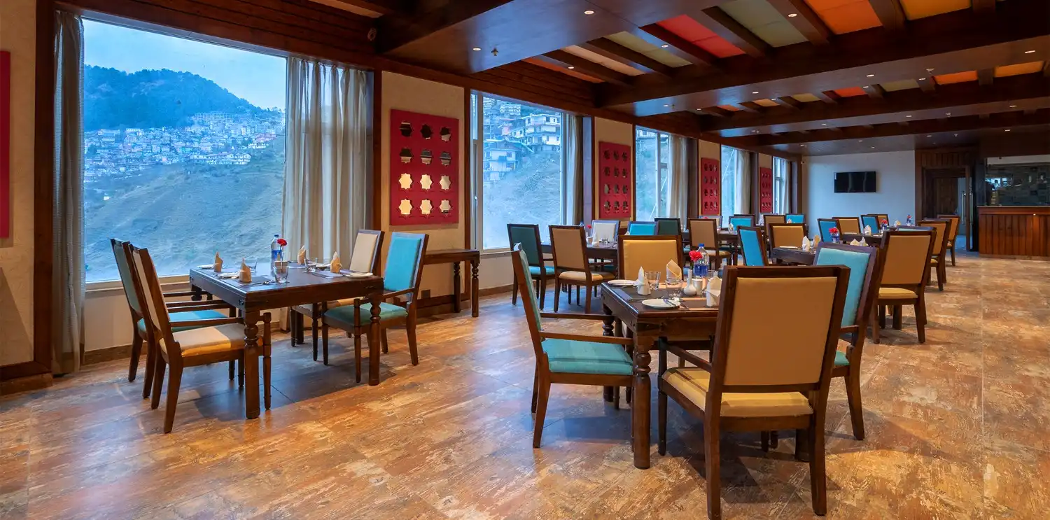 Eco-friendly rooftop restaurant in Shimla at Orchid Hotel