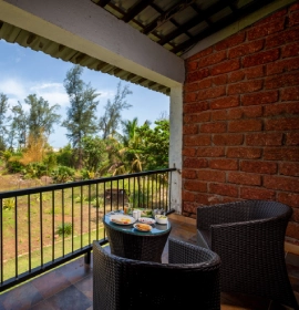 Private veranda view from Sea Breeze Suite, Lotus Eco