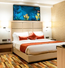 luxurious suite bathtub view