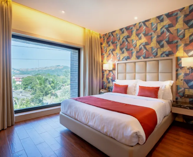 Deluxe Room with Veg Restaurant at Lonavala Hotel