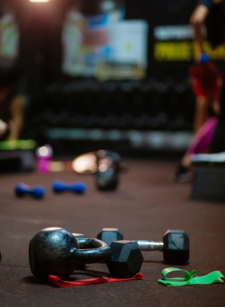 Modern gym at Mahodadhi Palace equipped for a complete workout