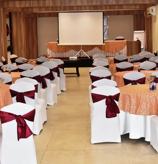 Elegant Event Banquet Setup at Hotel in Manali