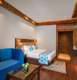 Comfortable Premier Valley View Room with Balcony at Orchid Hotel Manali