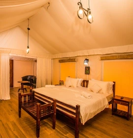 Balcony view of Sahyadri valley from Strawberry Club Room at Orchid Hotel Panchgani near Mahabaleshwar