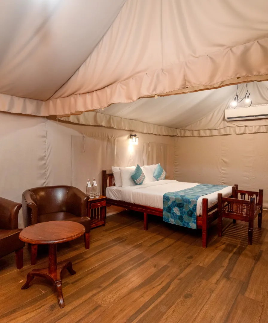Forest Tent family room at Orchid Hotel Panchgani ideal for nature stay with spacious 360 sqft area