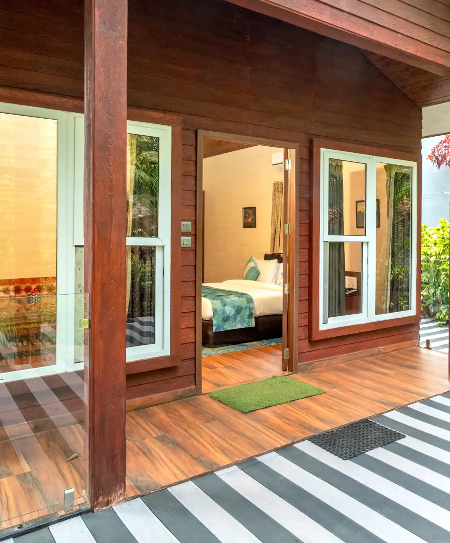 Wooden Cottage Suite at Orchid Hotel Panchgani with TV and comfortable accommodation