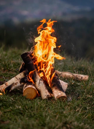 Bonfire & Adventure Activities | Orchid Panchgani Bonfire and adventure activities at Orchid Hotel Panchgani with scenic views