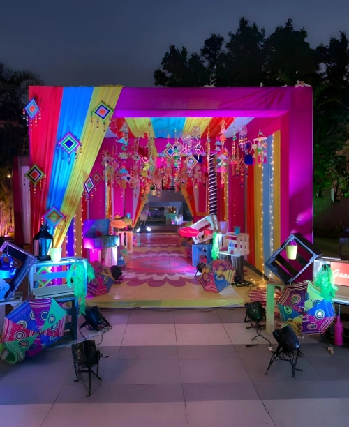 Aerial view of wedding venue at Orchid Mumbai Vile Parle for lavish events