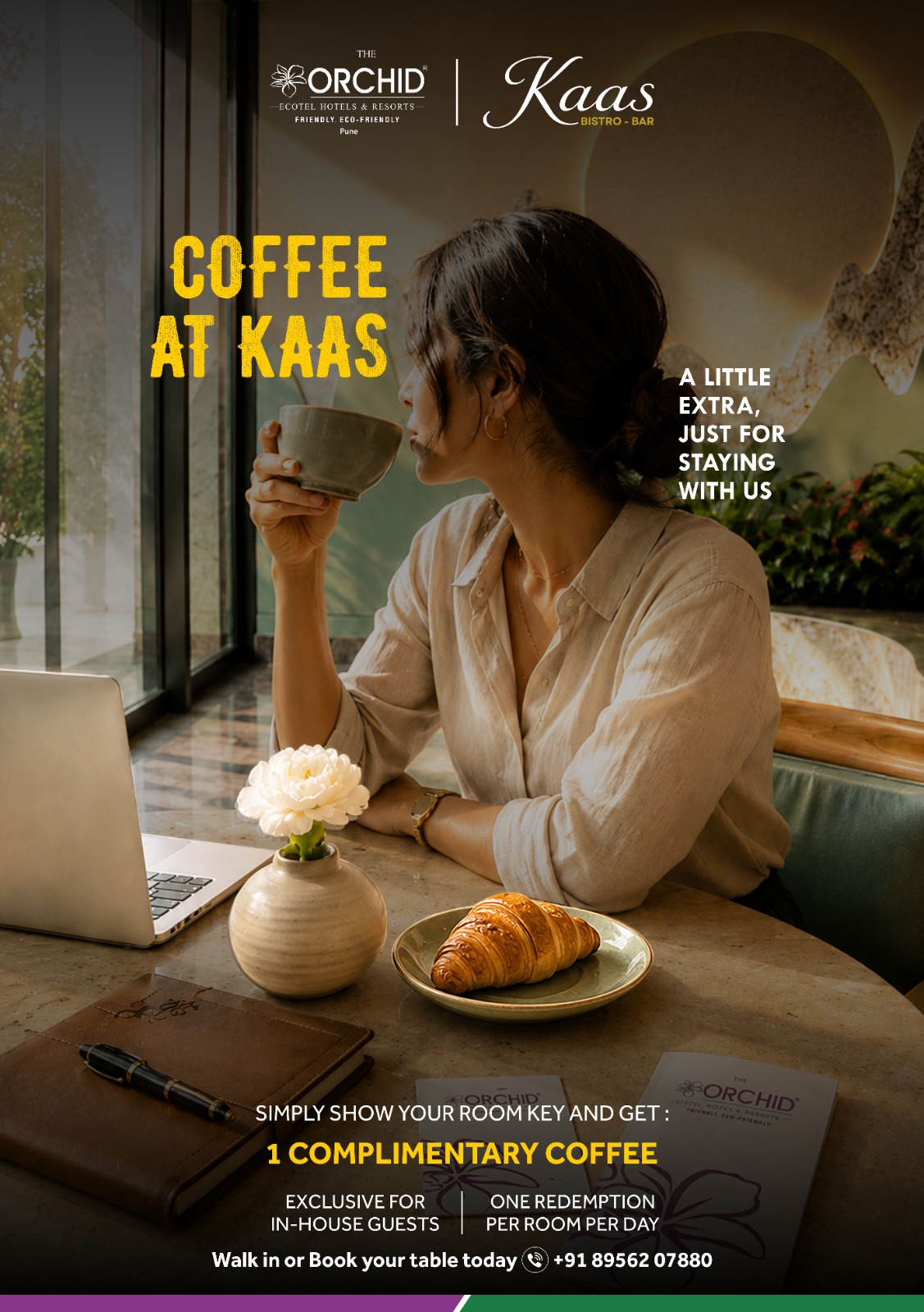 Complimentary Coffee Offer – Orchid Pune Complimentary Coffee at Kaas Bistro Bar – In-house guests offer