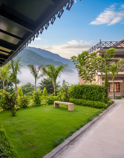 Elegant banquet decoration at Kauthik Banquet Hall, Orchid Rishivan Rishikesh, ideal for weddings, birthday parties, and social celebrations in Rishikesh