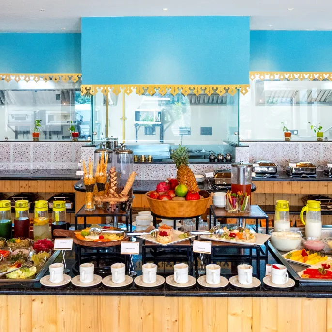 Fyoli Restaurant - Luxury Multi-Cuisine Dining near Byasi, Rishikesh Indulgent in Best multi-cuisine dining in Rishikesh, The Orchid Rishivan near Byasi, Rishikesh with serene riverside and Himalayan views