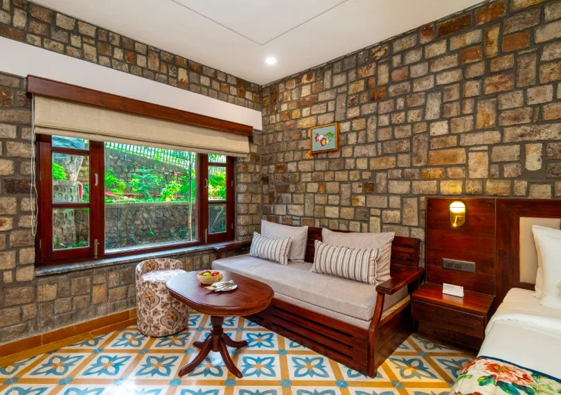 Book Pushpa Vatika hotel Room with Valley View at The Orchid Rishivan Rishikesh Pushpa Vatika Suite – Best Hotel room with Valley View at The Orchid hotel in Rishikesh