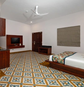 Van Drishti Luxury Room Interior with Forest View | Orchid Rishivan Rishikesh Luxurious bedroom interior of Van Drishti room at The Orchid Rishivan Rishikesh