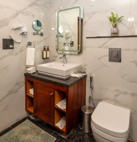 Stay in Van Drishti Premium Forest View Hotel Room in Rishikesh | Orchid Rishivan Rishikesh Book hotel suite in Rishikesh with king-size bed and forest view | Orchid Rishivan Rishikesh