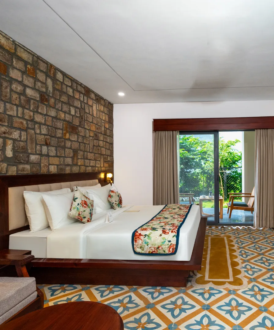 Pushp Vatika Luxury Valley-View Room with Private Garden at The Orchid Rishivan, Rishikesh
