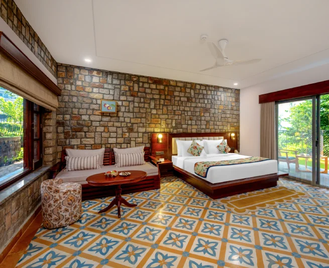 Pushp Vatika Luxury Valley-View Room with Private Garden at The Orchid Rishivan, Rishikesh