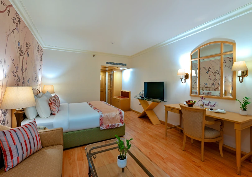 Deluxe Room at Orchid Hotel in Vile Parle with King Bed and Bathtub