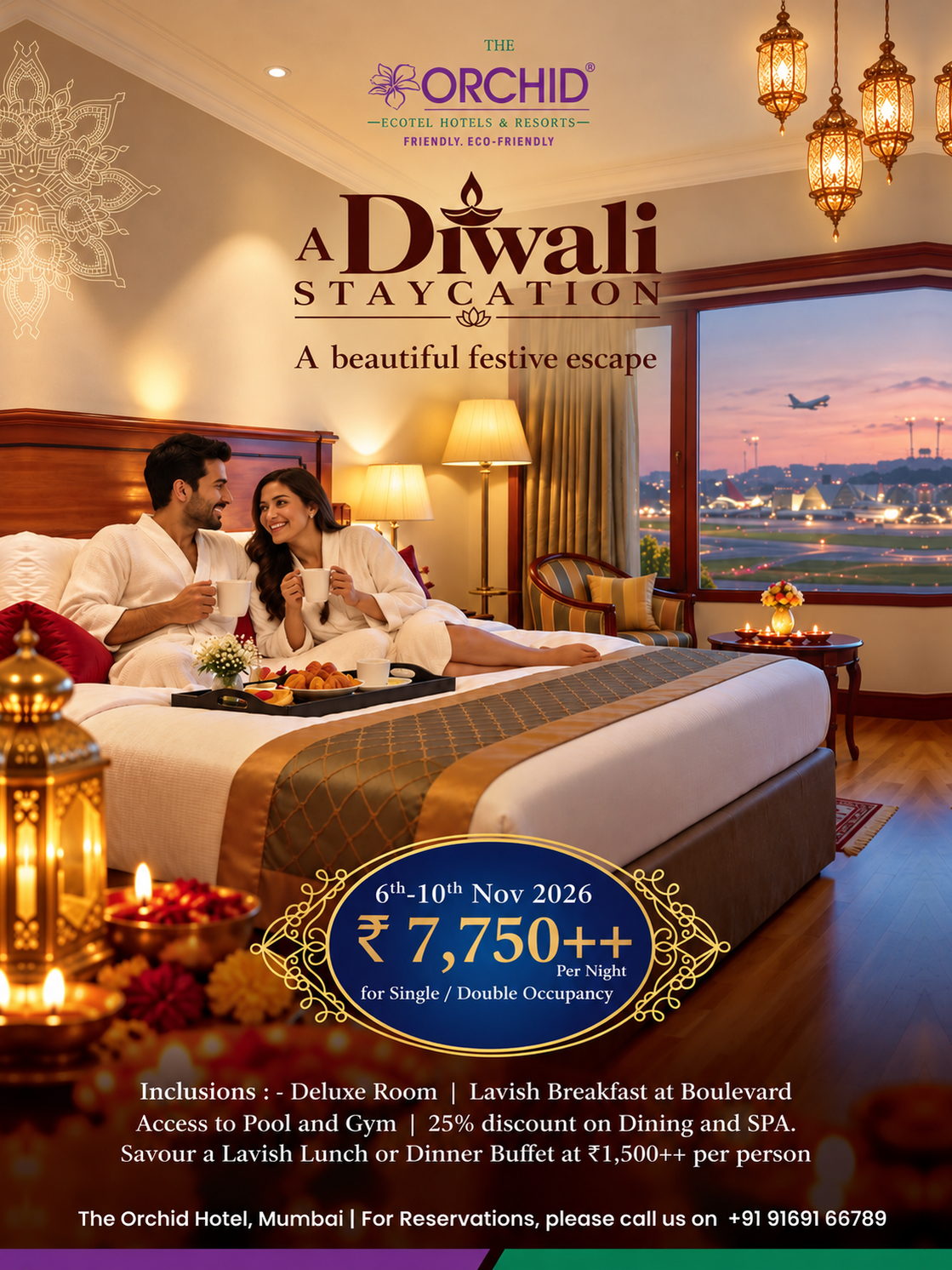 Diwali Staycation at The Orchid Hotel Mumbai