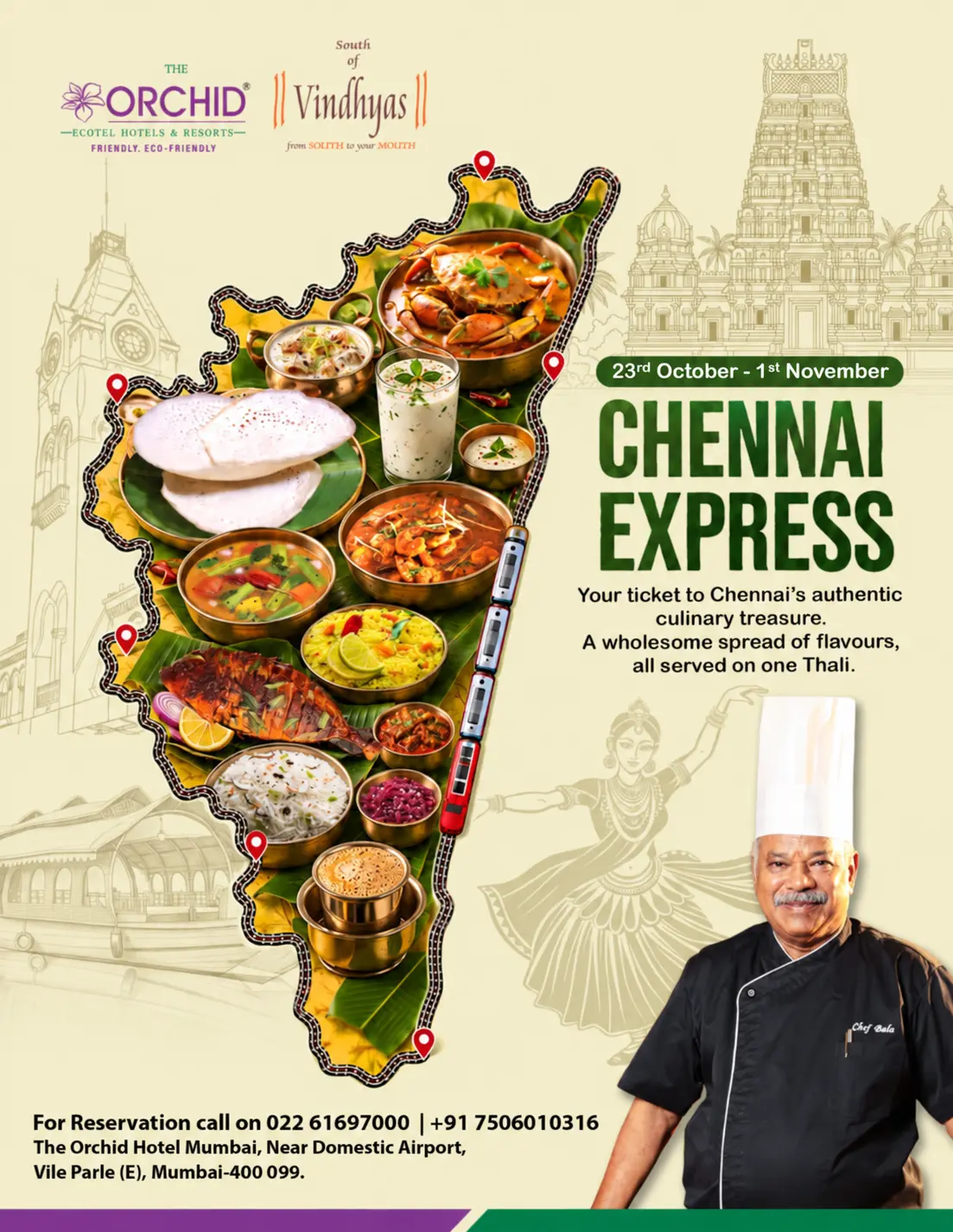 Chennai Express South Indian food festival at The Orchid Hotel Mumbai
