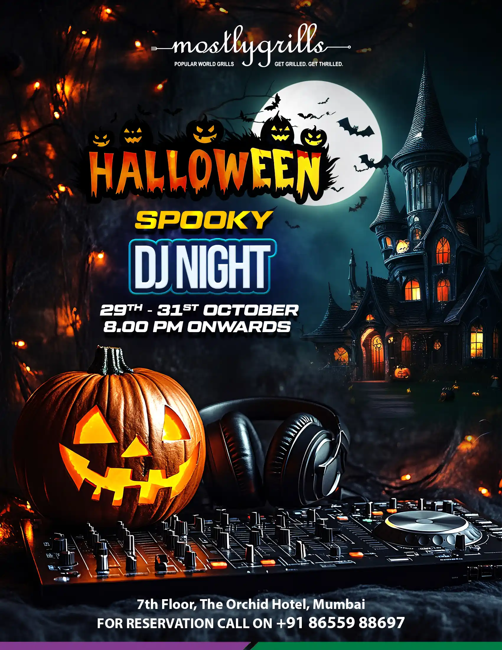Halloween Party DJ Night with Dining at The Orchid Hotel Mumbai