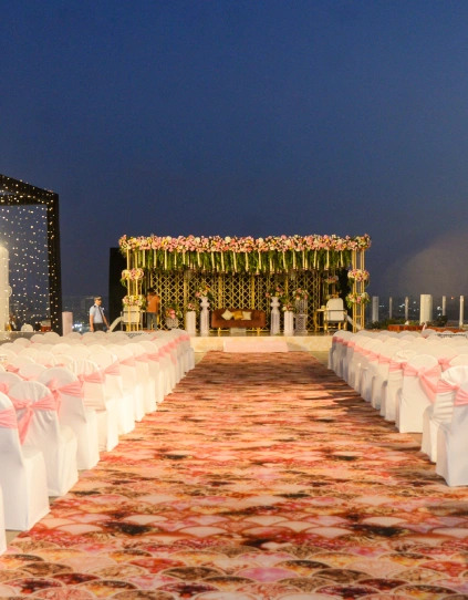 Book Rooftop Banquet with Lighting Setup at Orchid Hotel Vile Parle for Night Events
