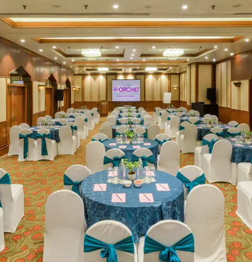 Professional Banquet Venue in Vile Parle – The Chamber at Orchid Hotel Book The Chamber banquet hall in Mumbai for business or private events