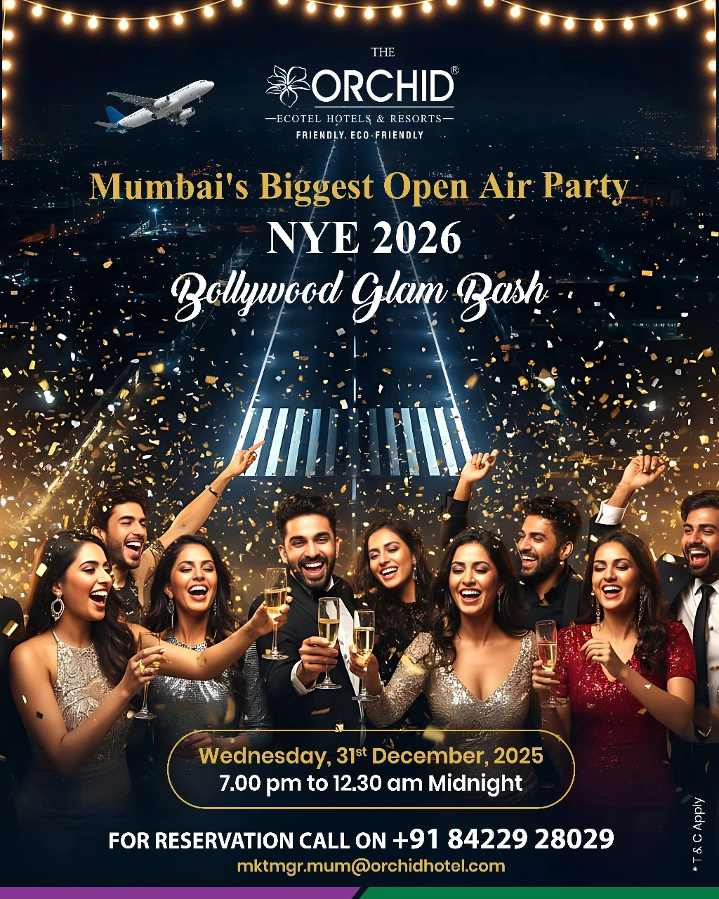 Book Mumbai’s Biggest Open Air New Year’s Eve Bash 2026 – Live DJ & Bollywood Celebration